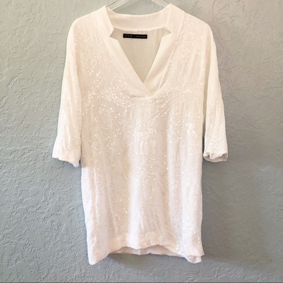 winter white sequin dress